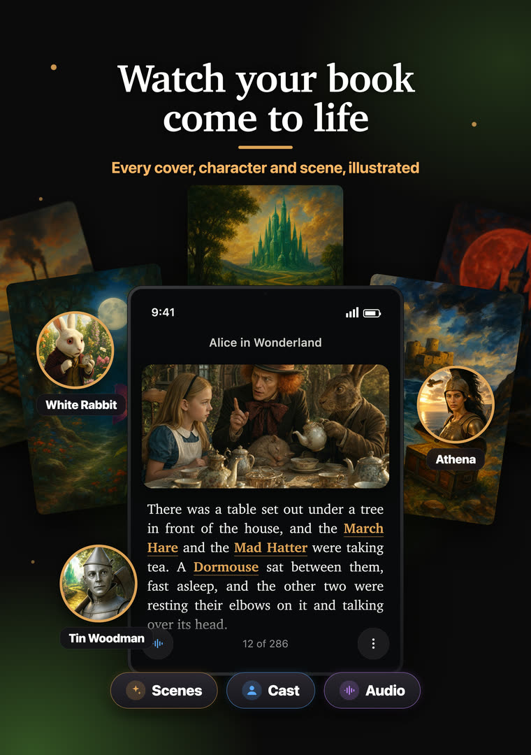 Every cover, character and scene, illustrated