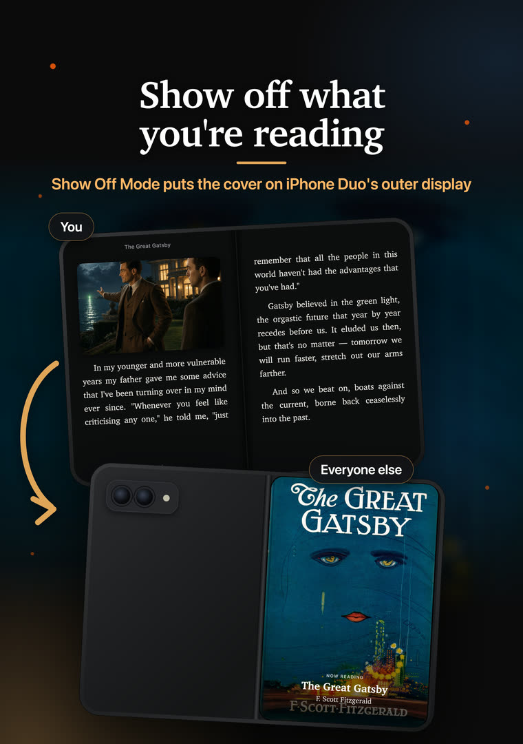 Show Off Mode puts the cover on the outer display