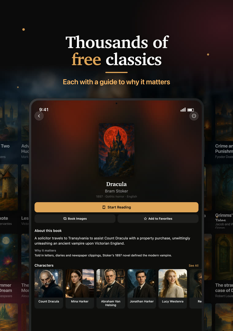 Free classics, each with a guide