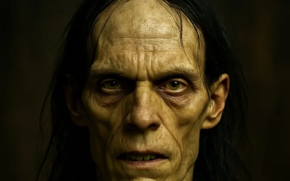 A portrait of Frankenstein's Creature
