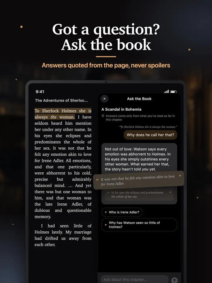 Got a question? Ask the book