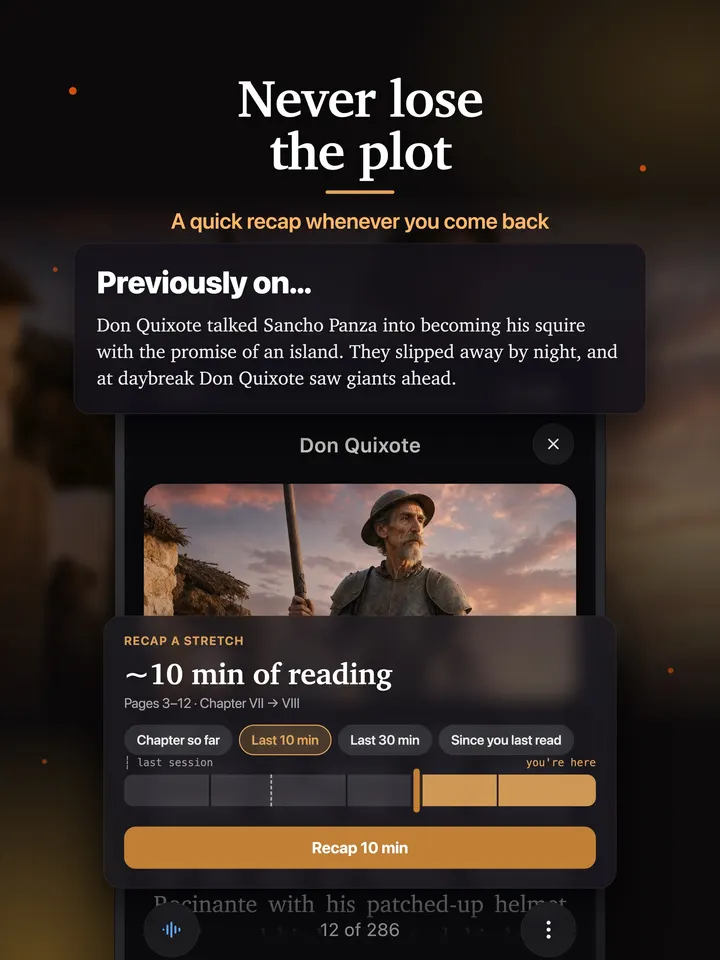 Never lose the plot