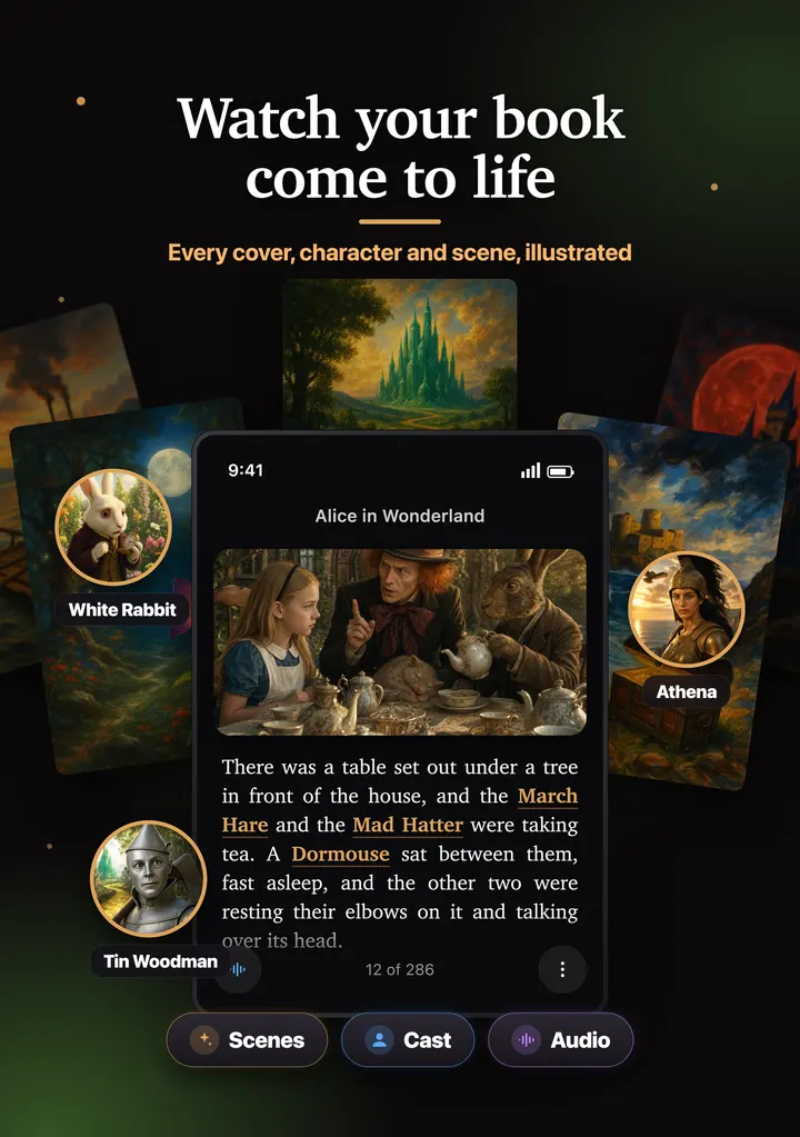 Every cover, character and scene, illustrated