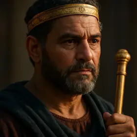 Alcinous from The Odyssey — AI character portrait
