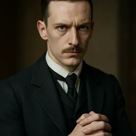 Oswald from King Lear — AI character portrait