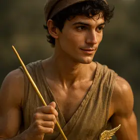 Hermes from The Odyssey — AI character portrait