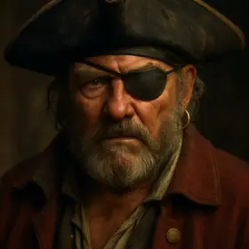 Captain Flint from Treasure Island