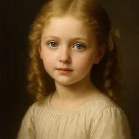 Little Eva from Uncle Tom's Cabin — AI character portrait
