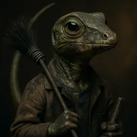 Bill the Lizard from Alice's Adventures in Wonderland
