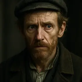 Captain Snegiryov from The Brothers Karamazov — AI character portrait
