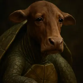 Mock Turtle, Alice's Adventures in Wonderland character portrait