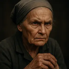Grandmother Majauszkiene from The Jungle — AI character portrait