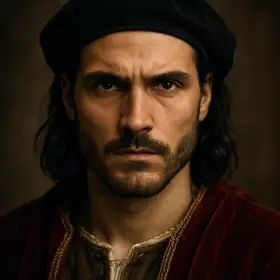 Cesare Borgia from The Prince — AI character portrait
