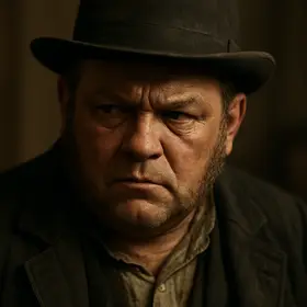 Mr. Haley from Uncle Tom's Cabin — AI character portrait