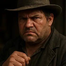 Simon Legree from Uncle Tom's Cabin — AI character portrait