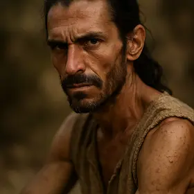 Melanthius from The Odyssey — AI character portrait