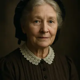 Widow Douglas, Adventures of Huckleberry Finn character portrait