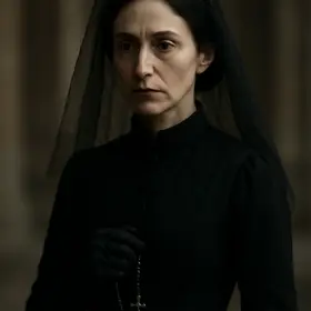 The Lady in Black from The Awakening — AI character portrait