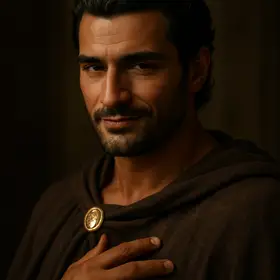 Antinous from The Odyssey — AI character portrait