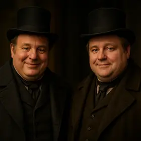 The Portly Gentlemen from A Christmas Carol