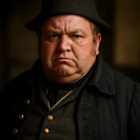 Mr. Bumble from Oliver Twist — AI character portrait
